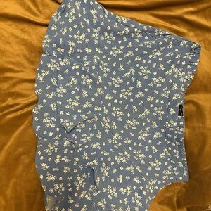 Floral Blue Women's Skirt